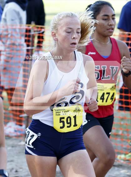 Thumbnail 2 in CIF State Cross Country Championships (D4 Girls Race) photogallery.