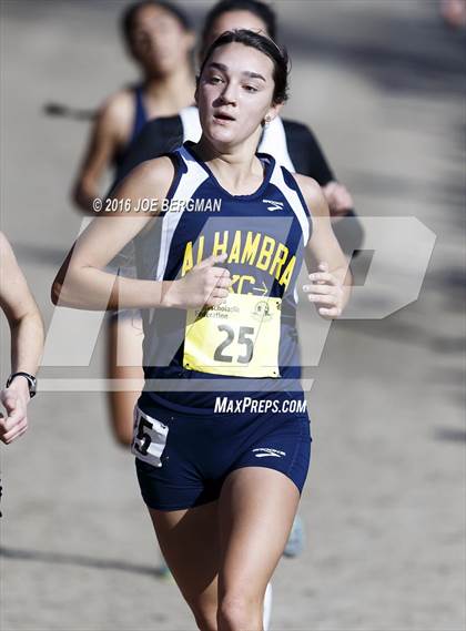 Thumbnail 2 in CIF State Cross Country Championships (D4 Girls Race) photogallery.