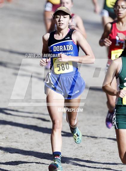 Thumbnail 2 in CIF State Cross Country Championships (D4 Girls Race) photogallery.