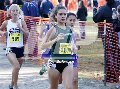 Thumbnail 1 in CIF State Cross Country Championships (D4 Girls Race) photogallery.