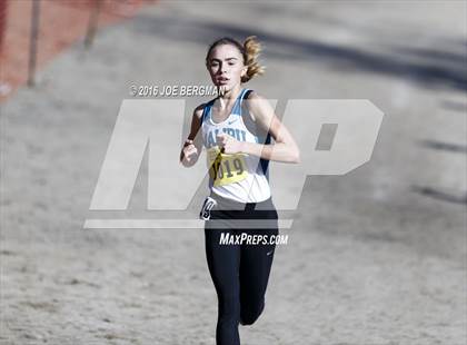 Thumbnail 2 in CIF State Cross Country Championships (D4 Girls Race) photogallery.