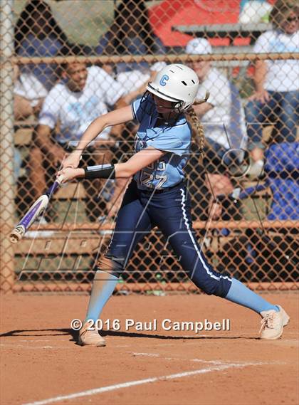 Thumbnail 3 in Chandler vs Cactus (Desert Mountain Softball Invitational) photogallery.