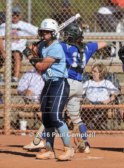 Thumbnail 2 in Chandler vs Cactus (Desert Mountain Softball Invitational) photogallery.