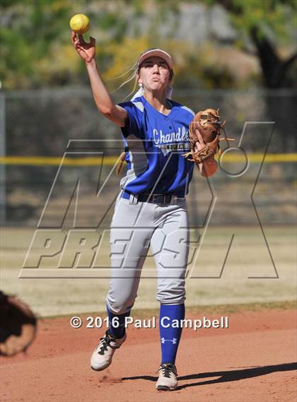 Thumbnail 2 in Chandler vs Cactus (Desert Mountain Softball Invitational) photogallery.