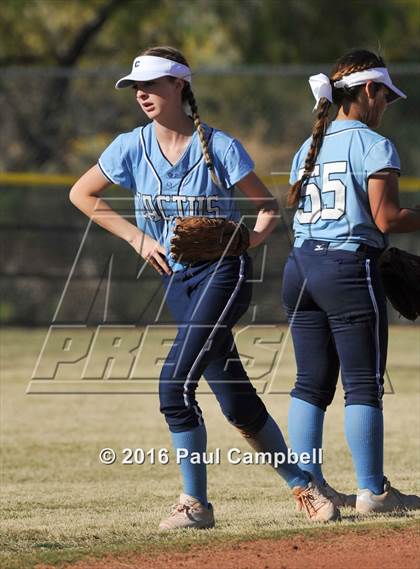 Thumbnail 1 in Chandler vs Cactus (Desert Mountain Softball Invitational) photogallery.