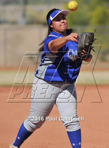 Thumbnail 1 in Chandler vs Cactus (Desert Mountain Softball Invitational) photogallery.