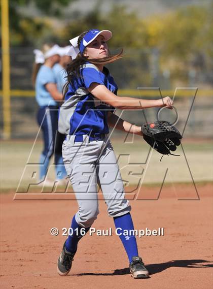 Thumbnail 2 in Chandler vs Cactus (Desert Mountain Softball Invitational) photogallery.