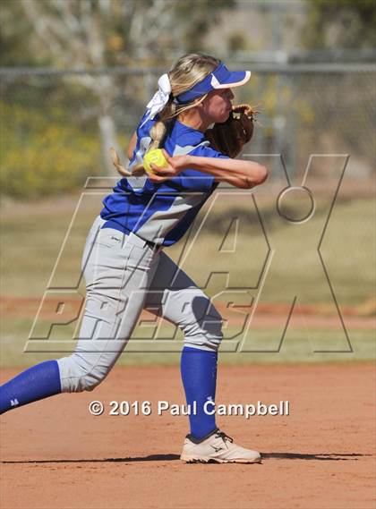 Thumbnail 2 in Chandler vs Cactus (Desert Mountain Softball Invitational) photogallery.