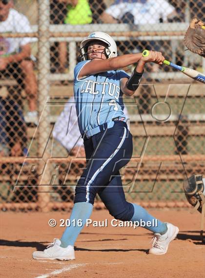 Thumbnail 2 in Chandler vs Cactus (Desert Mountain Softball Invitational) photogallery.