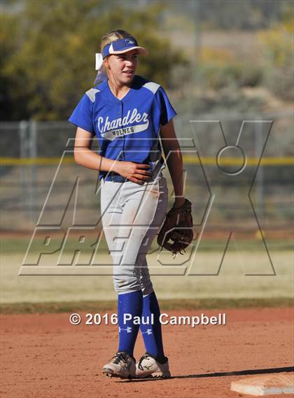 Thumbnail 1 in Chandler vs Cactus (Desert Mountain Softball Invitational) photogallery.