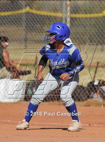 Thumbnail 1 in Chandler vs Cactus (Desert Mountain Softball Invitational) photogallery.