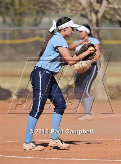 Thumbnail 1 in Chandler vs Cactus (Desert Mountain Softball Invitational) photogallery.