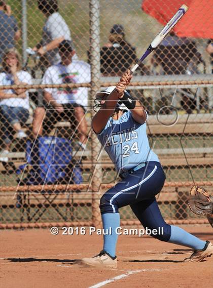 Thumbnail 1 in Chandler vs Cactus (Desert Mountain Softball Invitational) photogallery.
