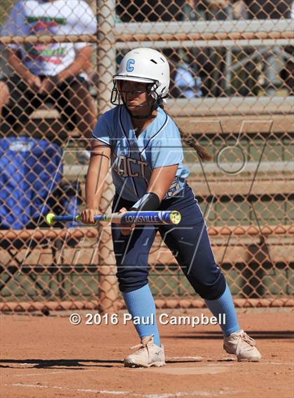 Thumbnail 2 in Chandler vs Cactus (Desert Mountain Softball Invitational) photogallery.