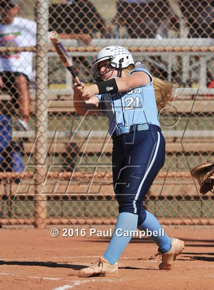 Thumbnail 3 in Chandler vs Cactus (Desert Mountain Softball Invitational) photogallery.