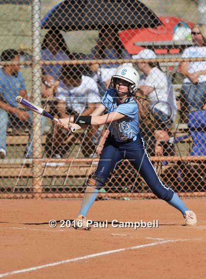 Thumbnail 1 in Chandler vs Cactus (Desert Mountain Softball Invitational) photogallery.