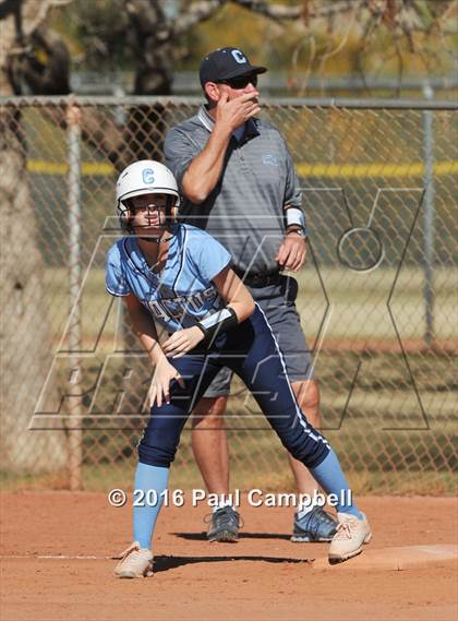 Thumbnail 3 in Chandler vs Cactus (Desert Mountain Softball Invitational) photogallery.
