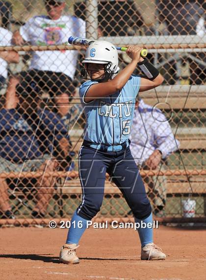 Thumbnail 3 in Chandler vs Cactus (Desert Mountain Softball Invitational) photogallery.