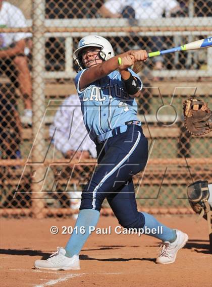 Thumbnail 3 in Chandler vs Cactus (Desert Mountain Softball Invitational) photogallery.