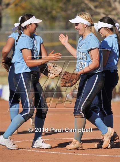 Thumbnail 1 in Chandler vs Cactus (Desert Mountain Softball Invitational) photogallery.