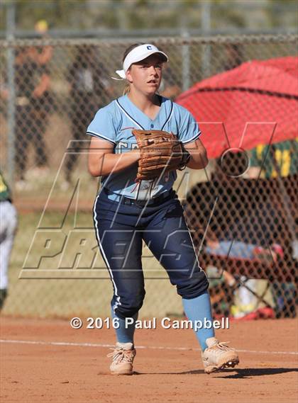 Thumbnail 2 in Chandler vs Cactus (Desert Mountain Softball Invitational) photogallery.