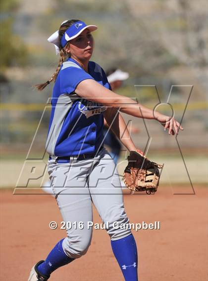 Thumbnail 3 in Chandler vs Cactus (Desert Mountain Softball Invitational) photogallery.