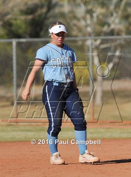 Thumbnail 3 in Chandler vs Cactus (Desert Mountain Softball Invitational) photogallery.