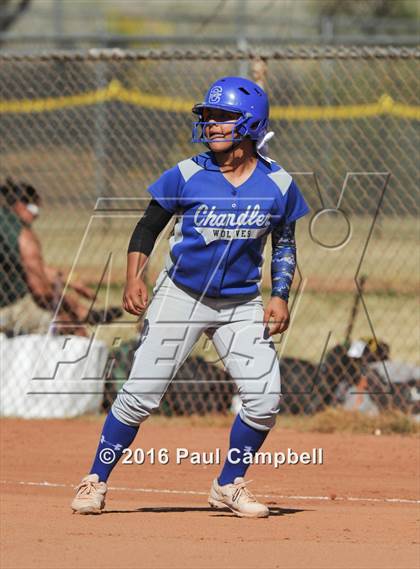 Thumbnail 2 in Chandler vs Cactus (Desert Mountain Softball Invitational) photogallery.
