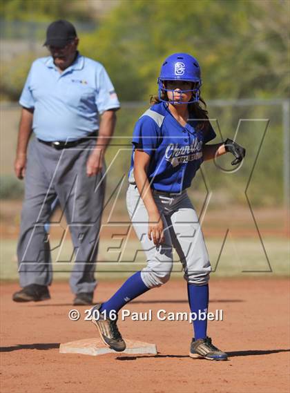Thumbnail 3 in Chandler vs Cactus (Desert Mountain Softball Invitational) photogallery.