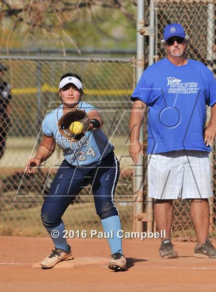 Thumbnail 1 in Chandler vs Cactus (Desert Mountain Softball Invitational) photogallery.