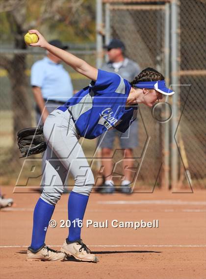 Thumbnail 3 in Chandler vs Cactus (Desert Mountain Softball Invitational) photogallery.