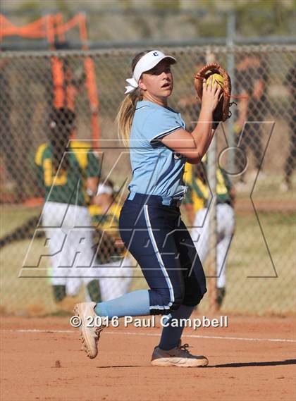 Thumbnail 3 in Chandler vs Cactus (Desert Mountain Softball Invitational) photogallery.