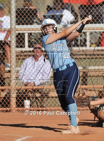 Thumbnail 2 in Chandler vs Cactus (Desert Mountain Softball Invitational) photogallery.