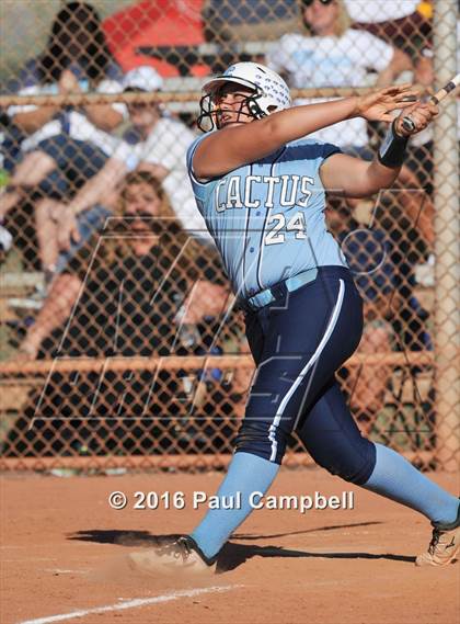 Thumbnail 1 in Chandler vs Cactus (Desert Mountain Softball Invitational) photogallery.