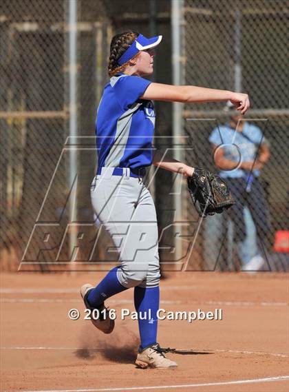 Thumbnail 2 in Chandler vs Cactus (Desert Mountain Softball Invitational) photogallery.