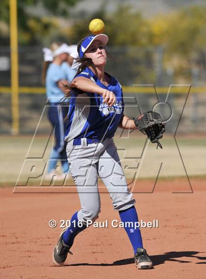 Thumbnail 1 in Chandler vs Cactus (Desert Mountain Softball Invitational) photogallery.