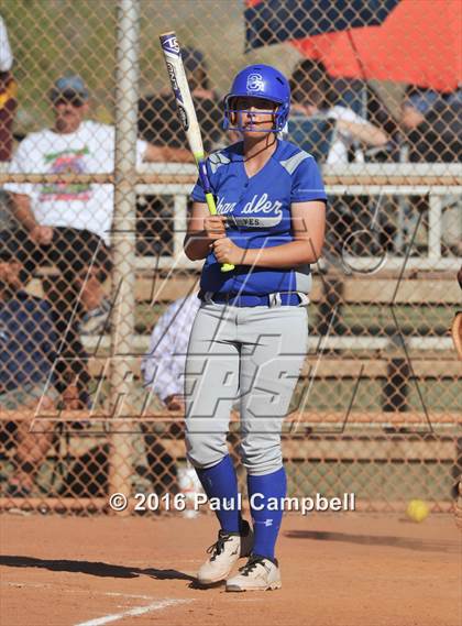 Thumbnail 2 in Chandler vs Cactus (Desert Mountain Softball Invitational) photogallery.