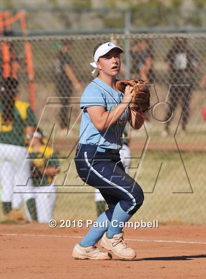Thumbnail 1 in Chandler vs Cactus (Desert Mountain Softball Invitational) photogallery.