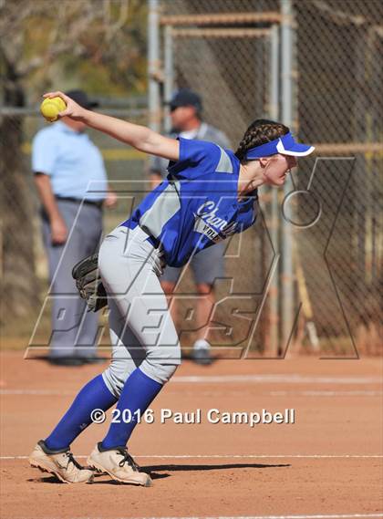 Thumbnail 1 in Chandler vs Cactus (Desert Mountain Softball Invitational) photogallery.