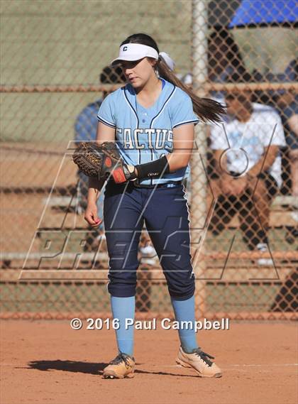 Thumbnail 3 in Chandler vs Cactus (Desert Mountain Softball Invitational) photogallery.