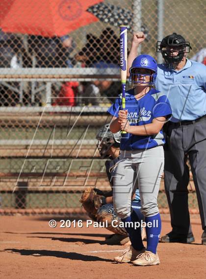 Thumbnail 1 in Chandler vs Cactus (Desert Mountain Softball Invitational) photogallery.