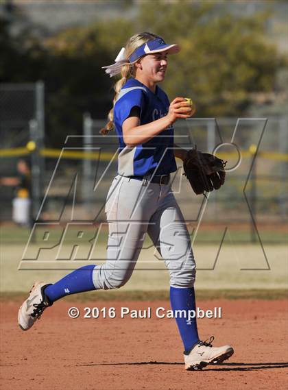 Thumbnail 2 in Chandler vs Cactus (Desert Mountain Softball Invitational) photogallery.