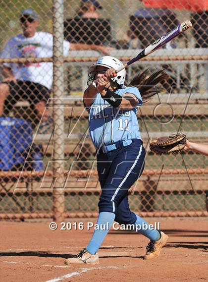 Thumbnail 3 in Chandler vs Cactus (Desert Mountain Softball Invitational) photogallery.