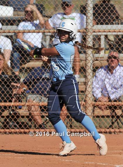 Thumbnail 1 in Chandler vs Cactus (Desert Mountain Softball Invitational) photogallery.