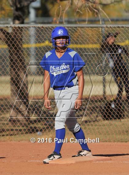 Thumbnail 3 in Chandler vs Cactus (Desert Mountain Softball Invitational) photogallery.