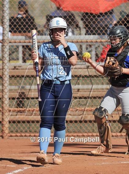 Thumbnail 2 in Chandler vs Cactus (Desert Mountain Softball Invitational) photogallery.
