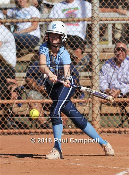 Thumbnail 2 in Chandler vs Cactus (Desert Mountain Softball Invitational) photogallery.
