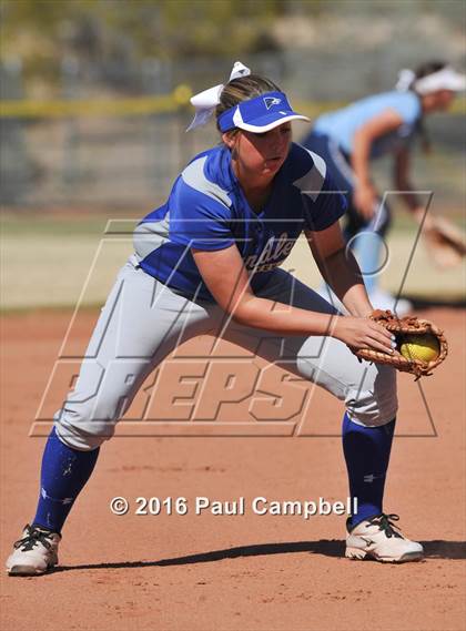 Thumbnail 1 in Chandler vs Cactus (Desert Mountain Softball Invitational) photogallery.