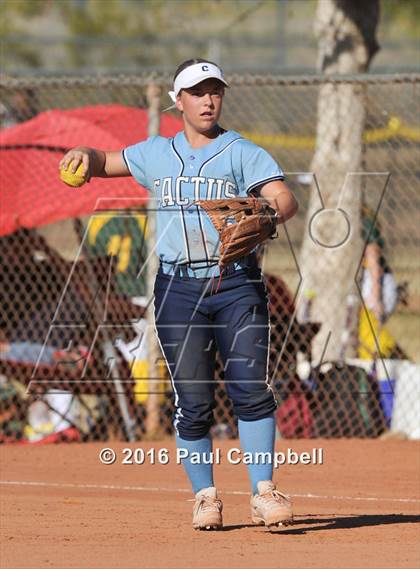 Thumbnail 3 in Chandler vs Cactus (Desert Mountain Softball Invitational) photogallery.