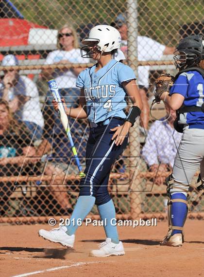 Thumbnail 2 in Chandler vs Cactus (Desert Mountain Softball Invitational) photogallery.